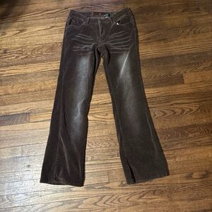 Too Hot Brown Corduroy flare jeans